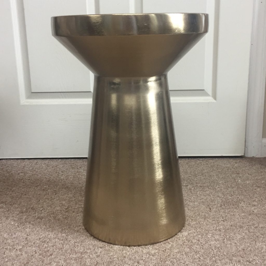 Brass Mushroom Side Table - Image 2